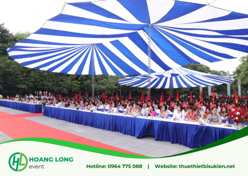 giá thuê dù sự kiện